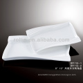 modern white rectangular porcelain plates